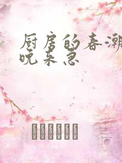 厨房的春潮带雨晚来急