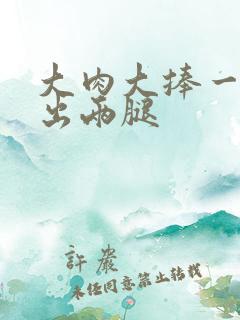 大肉大捧一进一出两腿