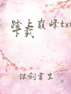 踏上巅峰txt下载