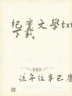 纪实文学txt下载