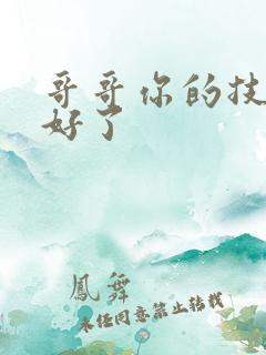 哥哥你的技术太好了