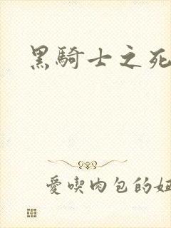 黑骑士之死