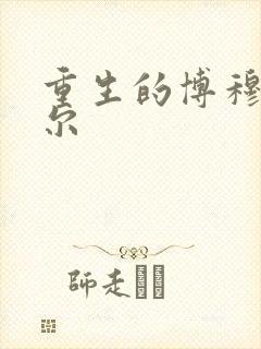 重生的博穆博果尔