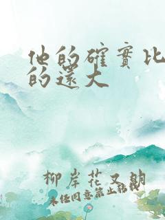 他的确实比老公的还大