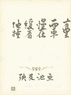 他缓慢而有力的撞着在车里