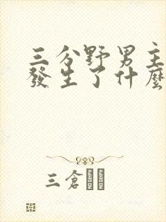 三分野男主当年发生了什么