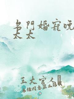 名门婚宠晚安赫太太