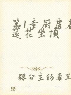 第1章厨房春潮莲花坐顶