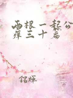 两根一起公憩止痒三十篇