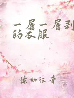一层一层剥开你的衣服