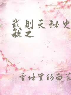 武则天秘史贺兰敏之