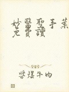 妙医圣手叶皓轩免费读