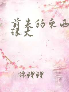 前夫的东西真的很大