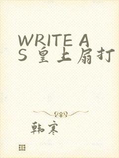 WRITE AS 皇上扇打