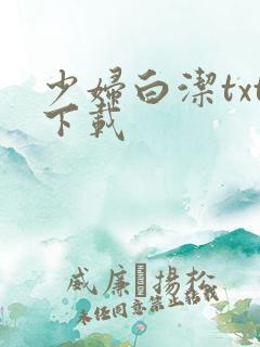 少妇白洁txt下载