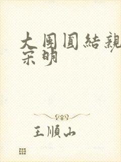 大团圆结亲情会宋明