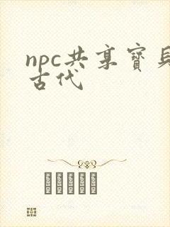 npc共享宝贝古代