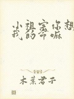 小祖宗你想要了我的命嘛