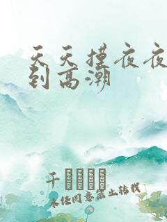 天天摸夜夜摸摸到高潮