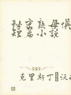 秘密熟母俱乐部短篇小说
