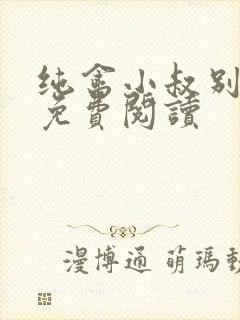 纯禽小叔别太猛免费阅读