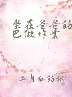 坐在爸爸的JI巴做作业