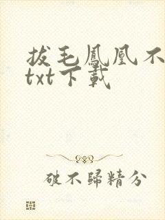拔毛凤凰不如鸡txt下载