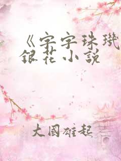 《字字珠玑》金银花小说