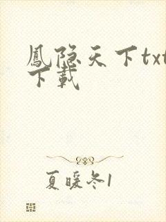 凤隐天下txt下载