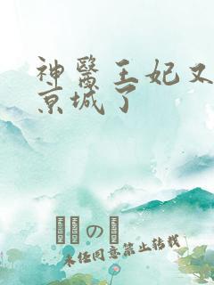 神医王妃又轰动京城了