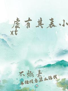 虚有其表小说txt