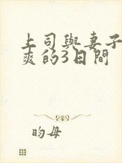 上司与妻子干到爽的3日间