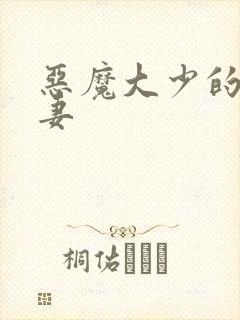 恶魔大少的小鲜妻