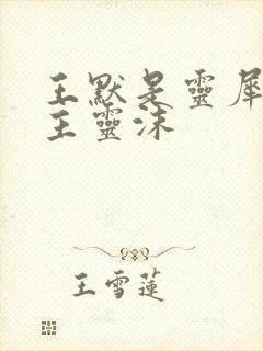 王默是灵犀阁公主灵沫