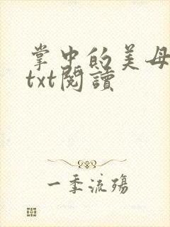 掌中的美母版主txt阅读