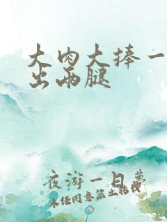 大肉大捧一进一出两腿