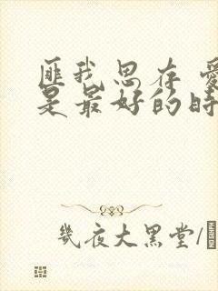 匪我思存 爱你是最好的时光