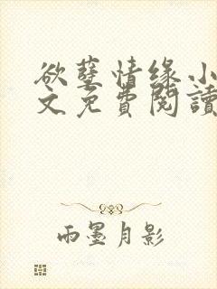 欲孽情缘小说全文免费阅读