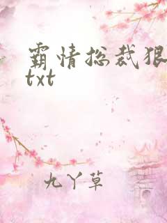 霸情总裁狠狠爱txt