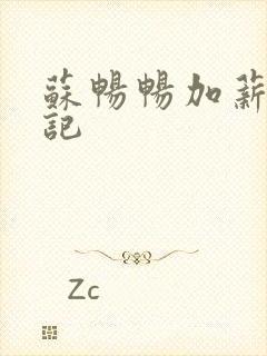 苏畅畅加薪奋斗记