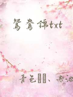 鸳鸯锦txt