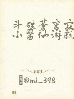 斗破苍穹寂寞的小医仙游戏世界