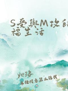 S受与M攻的幸福生活