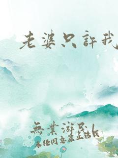 老婆只许我宠你