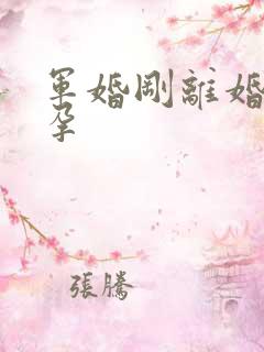 军婚刚离婚就怀孕