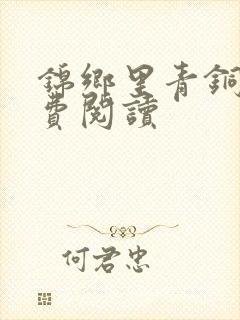 锦乡里青铜穗免费阅读