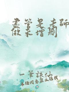 尽管是老师也想做未增删