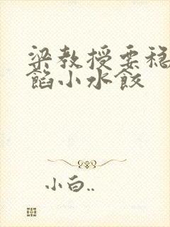 梁教授要稳住肉馅小水饺