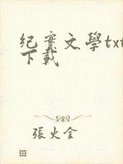 纪实文学txt下载