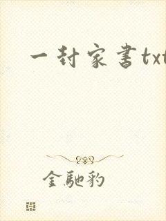 一封家书txt